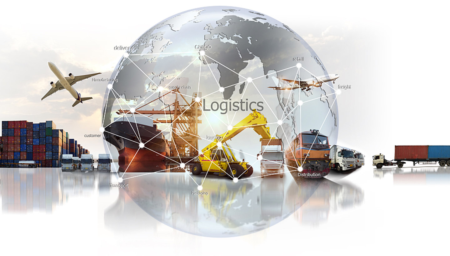 Negotium globali navis continentis onerariae onerariae pro conceptu logistics negotiationis, mercium aeris, trucking, rail vecturae et navicularum maritimarum, bonarum Online terrarum ordines